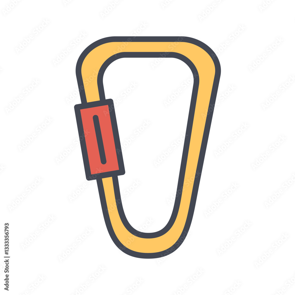 Carabiners Vector Icon Carabiners Vector Icon