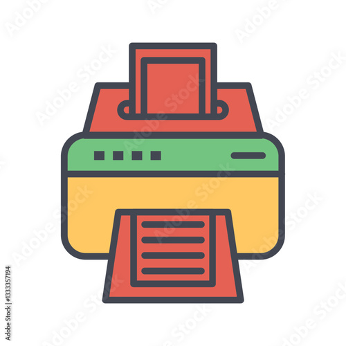 Inkjet Printer Vector Icon