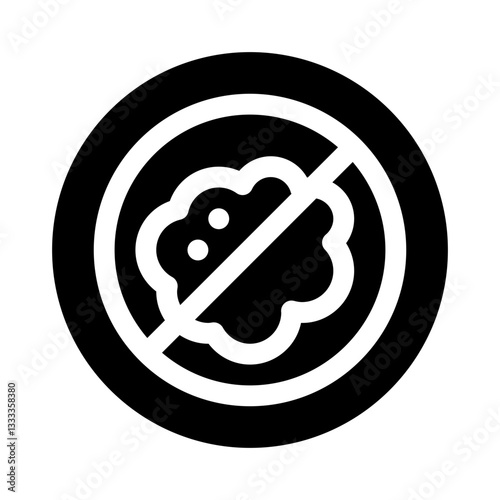 No germs glyph icon