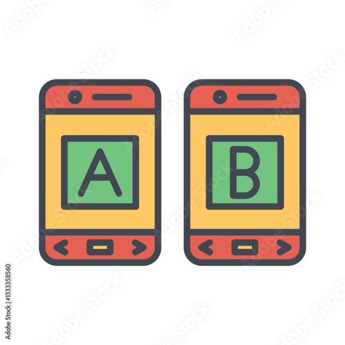 A/B Testing Vector Icon