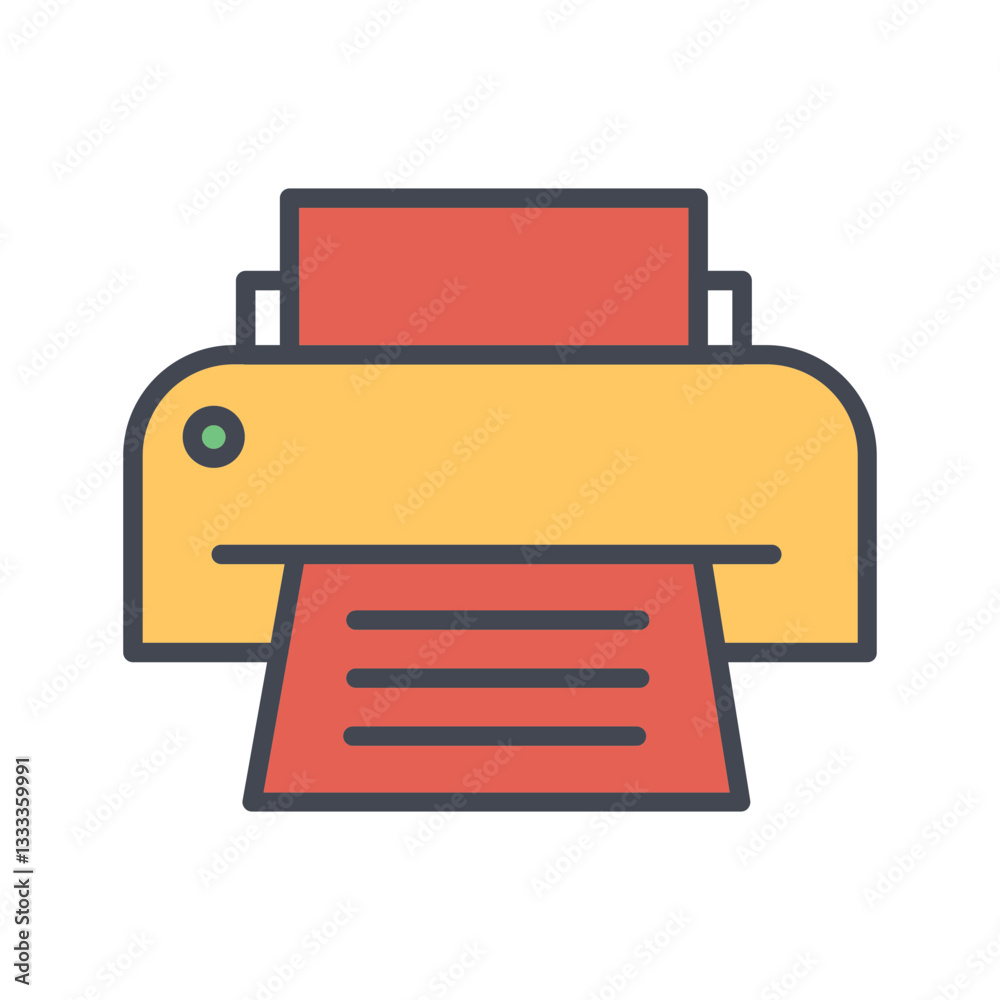 Printer Vector Icon Printer Vector Icon