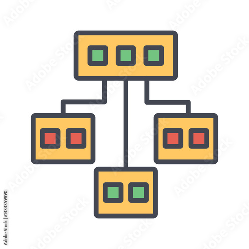 Network Virtualization Vector Icon