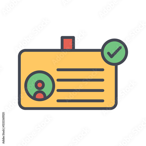 ID Verification Vector Icon