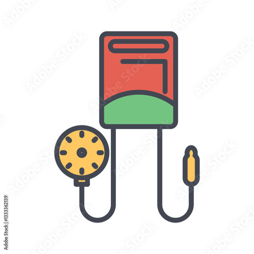 Blood Pressure Monitor Vector Icon