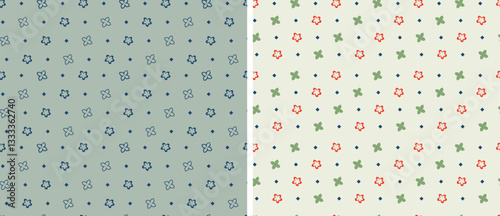 
seamless patternt flowers,polka dot and frangipani plumeria .vector drawing graphic Fashion design print for t shirt, poster, sticker and others etc.
