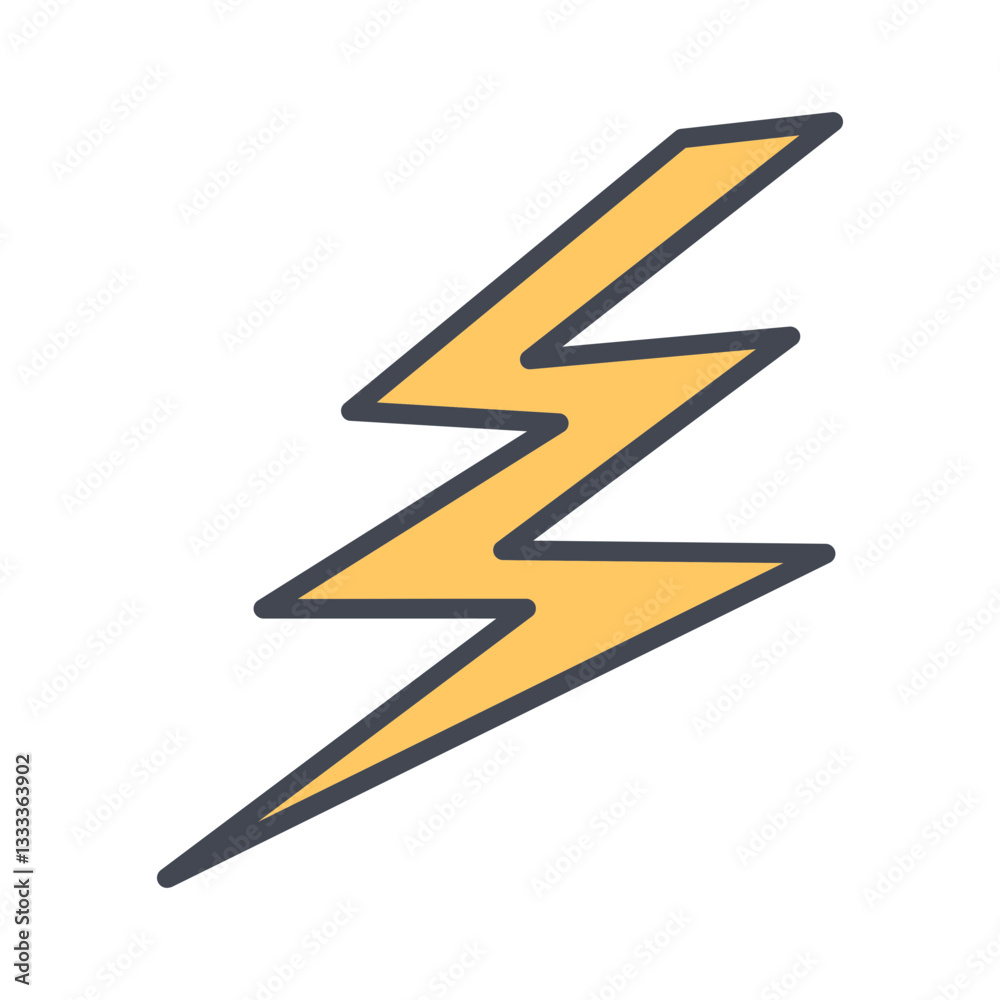 Lightning bolt Vector Icon Lightning bolt Vector Icon