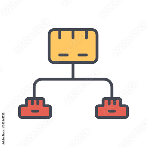 Ethernet Switch Vector Icon