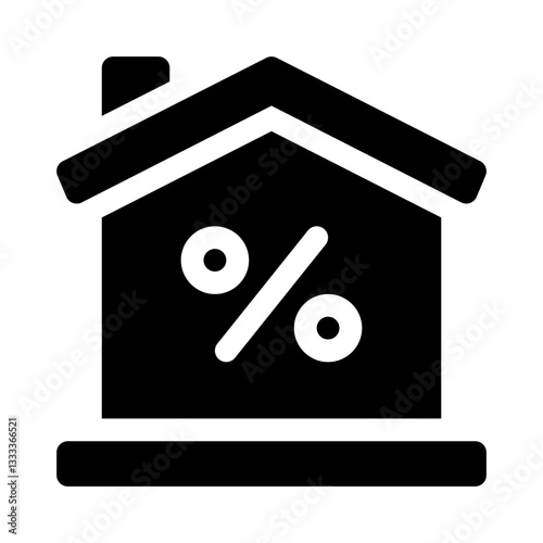 House percent glyph icon