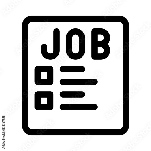 Job posting line icon