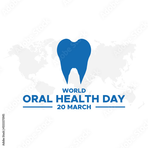 World Oral Health Day, World Oral Health Day is celebrated on March 20, World Oral Heath Day Vector Design,World Oral Health Day is a global initiative celebrated on March 20th annually.