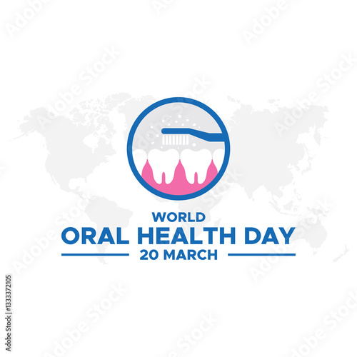 World Oral Health Day, World Oral Health Day is celebrated on March 20, World Oral Heath Day Vector Design,World Oral Health Day is a global initiative celebrated on March 20th annually.