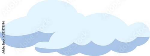 Cartoon Cloud Vector  Illustration