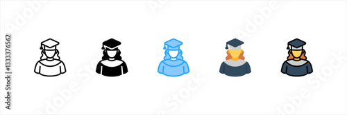Bachelor Multi Style Icon Set