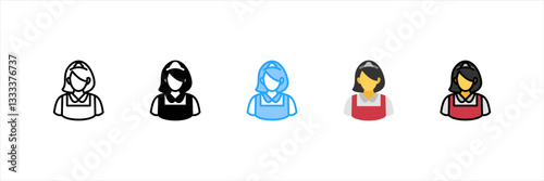 Housemaid Multi Style Icon Set