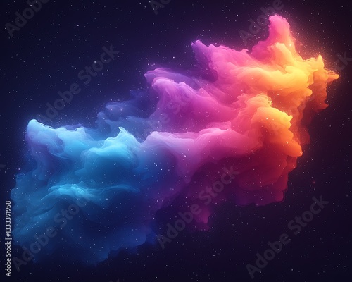 Cosmic Nebula: Vibrant Colors for Deep Space.