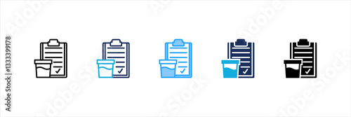 Urine Test Multi Style Icon Set