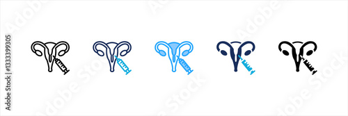 Insemination Multi Style Icon Set