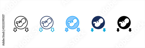 Miscarriage Multi Style Icon Set