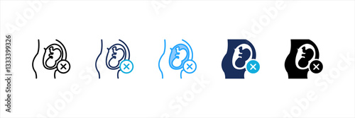 Abortion Multi Style Icon Set