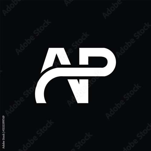 Modern letter AP logo design, Vector Design.
