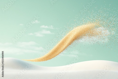 Golden Sand Swirl for Sky, Dunes.