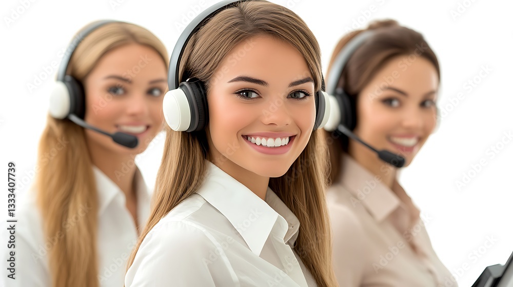 Customer service interaction office image professional close-up communication Customer service interaction office image professional close-up communication