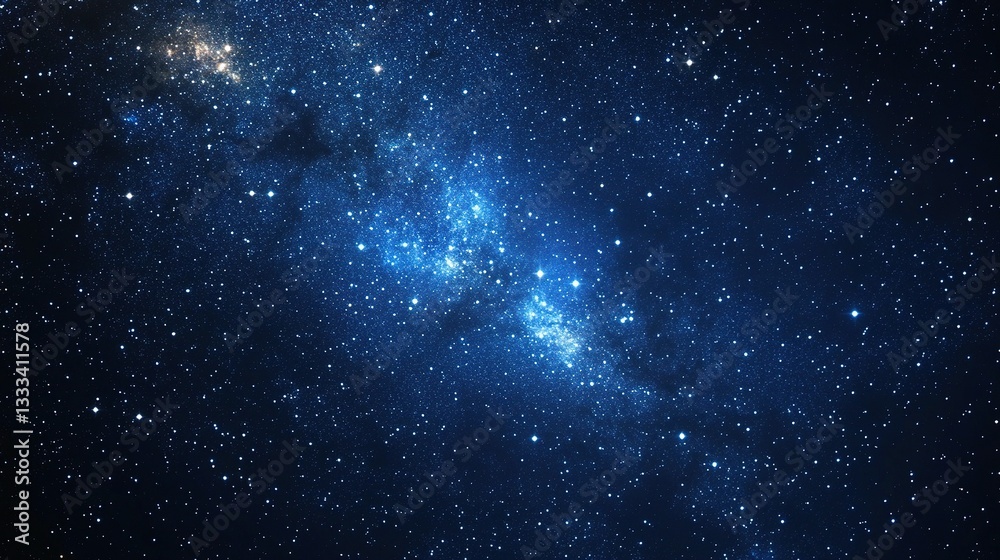 Fototapeta premium Serene Beauty of a Starry Night Sky with Distant Celestial Bodies