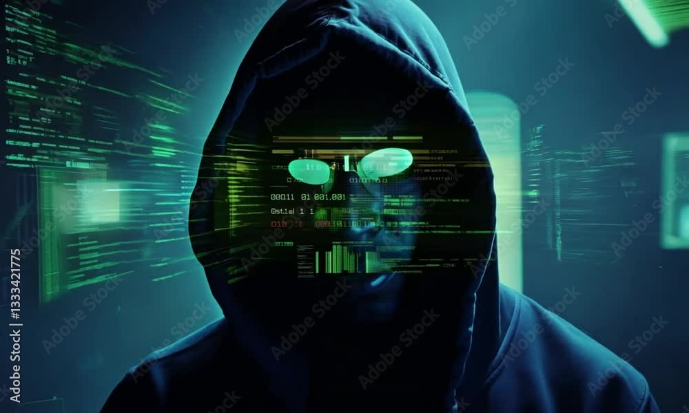 a hacker is trying to break security system