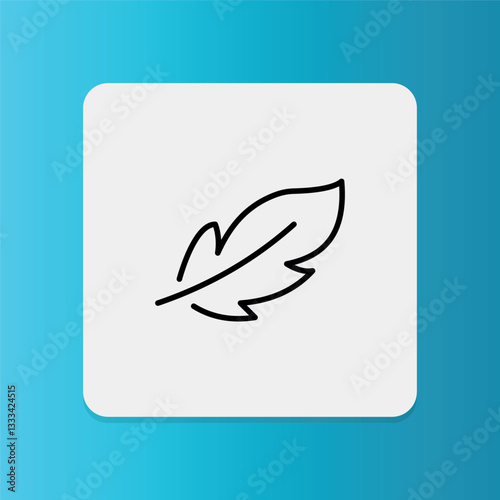 Ultra Lightweight icon. Editable stroke. Vector illustration.	
