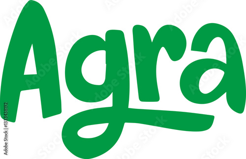 Agra City Typography.