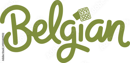 Belgian Chocolate Sticker.
