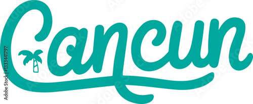Cancun Vacation Sticker.