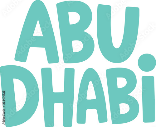 Abu Dhabi Typography.