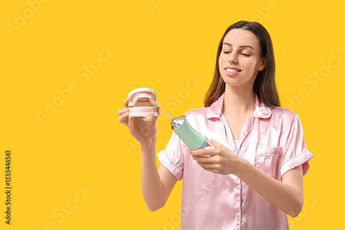 Beautiful young woman with ...