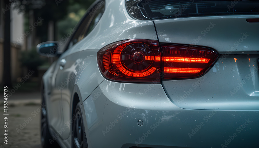 Fototapeta premium car headlight detail