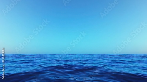 Wallpaper Mural Boundless Horizon: Capturing the vast expanse of the ocean under a tranquil gradient sky, evoking feelings of serenity, freedom, and the sublime beauty of the natural world. Torontodigital.ca