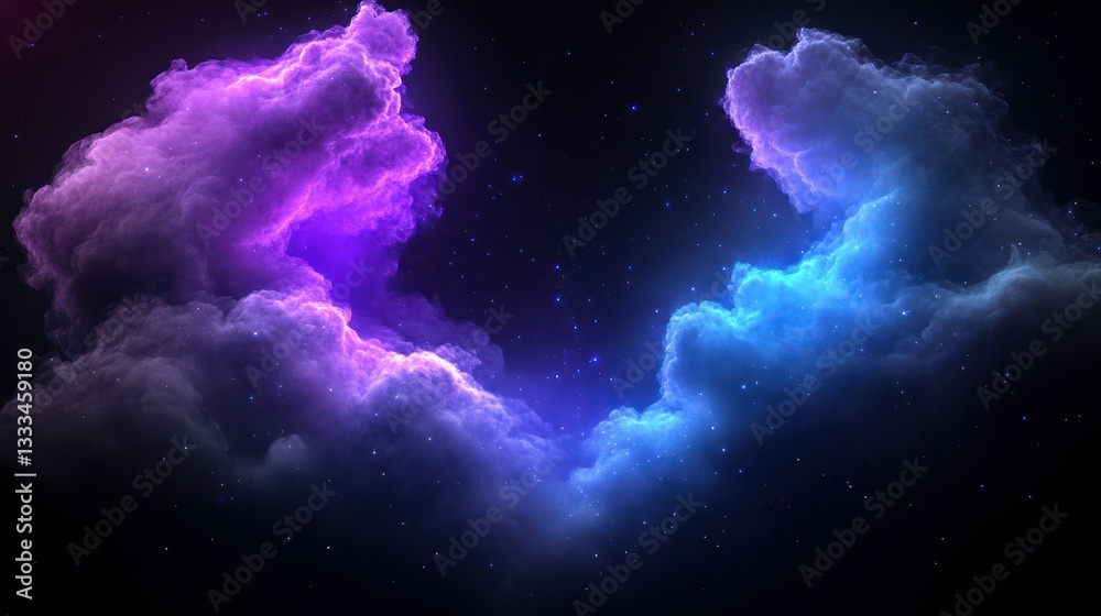 Cosmic Clouds: A breathtaking depiction of celestial clouds painted with vibrant hues, creating an atmosphere of mystery and wonder. Cosmic Clouds: A breathtaking depiction of celestial clouds painted with vibrant hues, creating an atmosphere of mystery and wonder.
