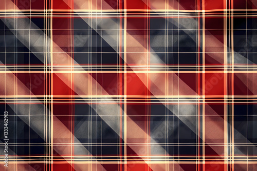 Christmas pattern seamless vector. Check plaid fabric texture effect. Set flat design template for holiday background, wrapping paper, gift cover.
