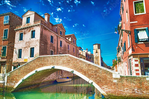 Venezia, paesaggio con canale.