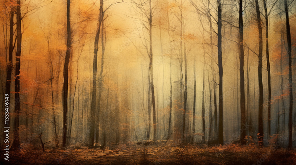 Obraz premium the comfort of the autumn forest