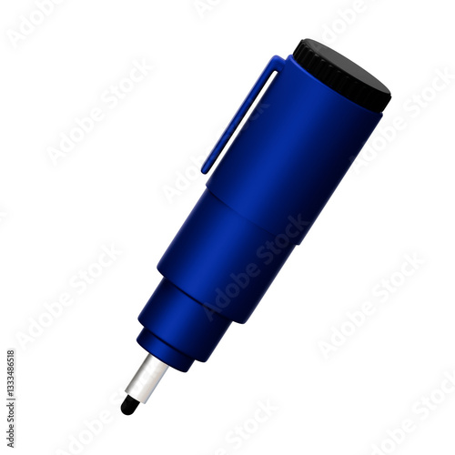 Blue Drawing Pen – 3D Render