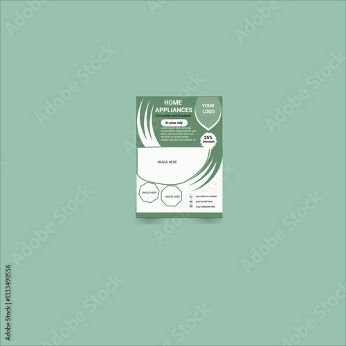 modern home applicants flyer design 