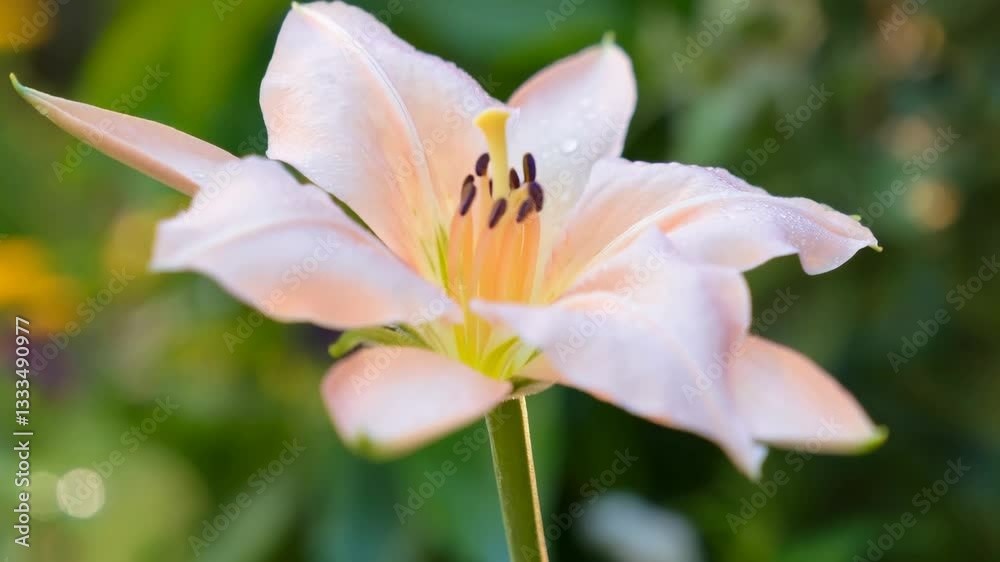 pink and white lily pink and white lily
