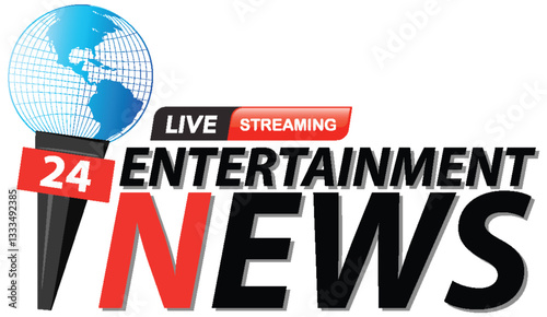 Live Entertainment News Logo Design