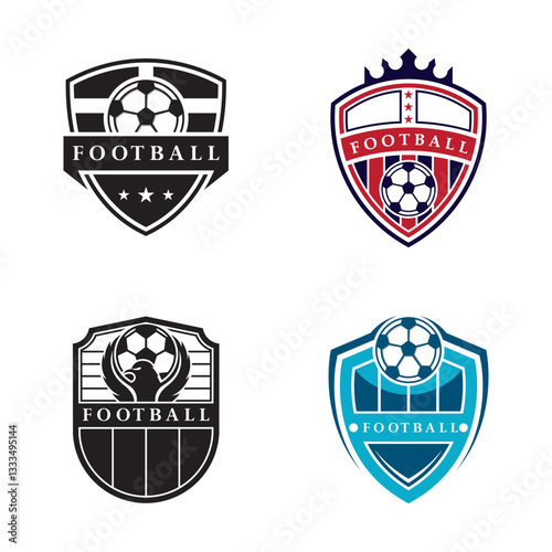 Football club vector logo design