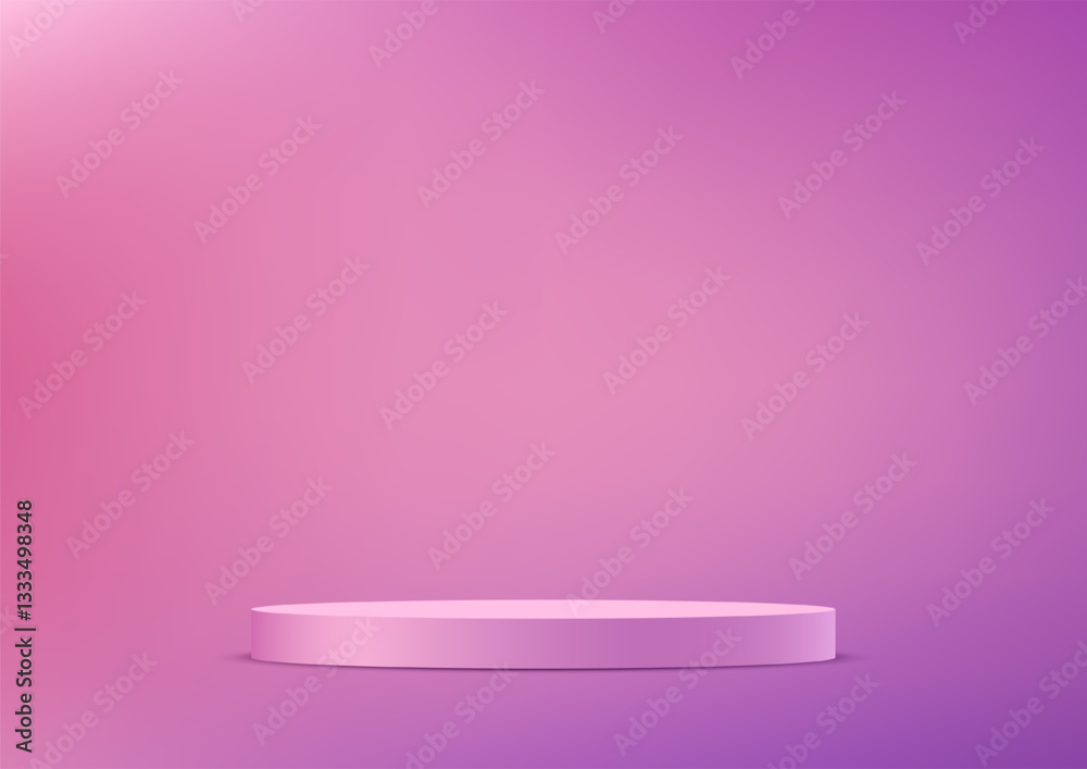 Pink and purple background vector 3d with podium space for selling products on the website. Display of cosmetic products. Stage or podium. Product display background. Vector illustration. Pink and purple background vector 3d with podium space for selling products on the website. Display of cosmetic products. Stage or podium. Product display background. Vector illustration.