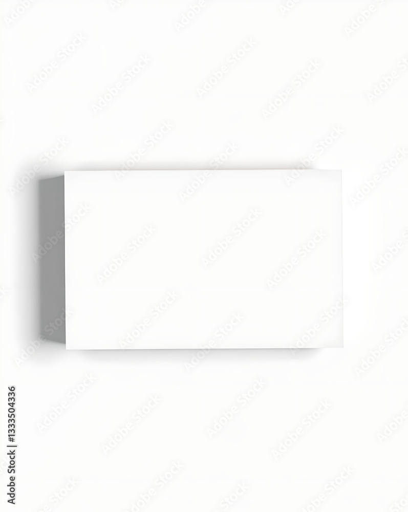 White box mockup isolated on white background. 3d rendering. White box mockup isolated on white background. 3d rendering.