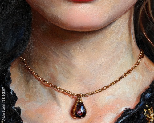 Elegance Unveiled A Close-up of a woman's collarbone and neck, subtle shadows emphasizing soft skin and elegance, timeless beauty, this image captures the ethereal allure of feminine grace The gentle