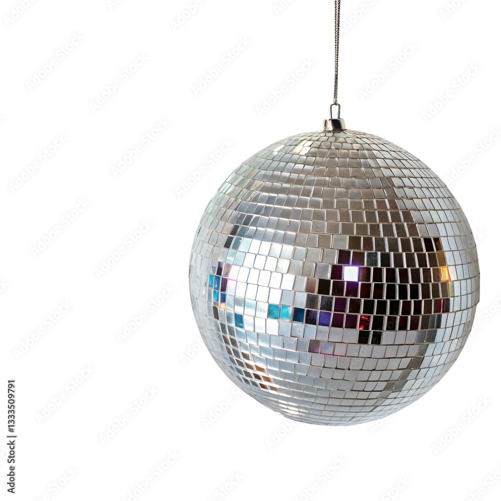 Fototapeta premium Silver Disco Ball Party Decoration