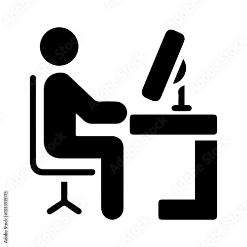 workplace glyph icon